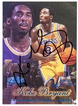 1997-98 Flair Legacy Row 2 #31 Kobe Bryant Signed Card (JSA)